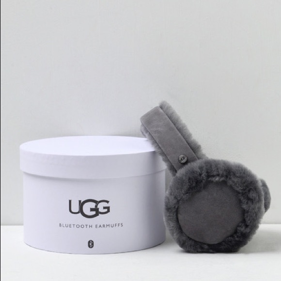 UGG Other - NWT $100 UGG Charcoal Bluetooth Sheepskin Earmuffs